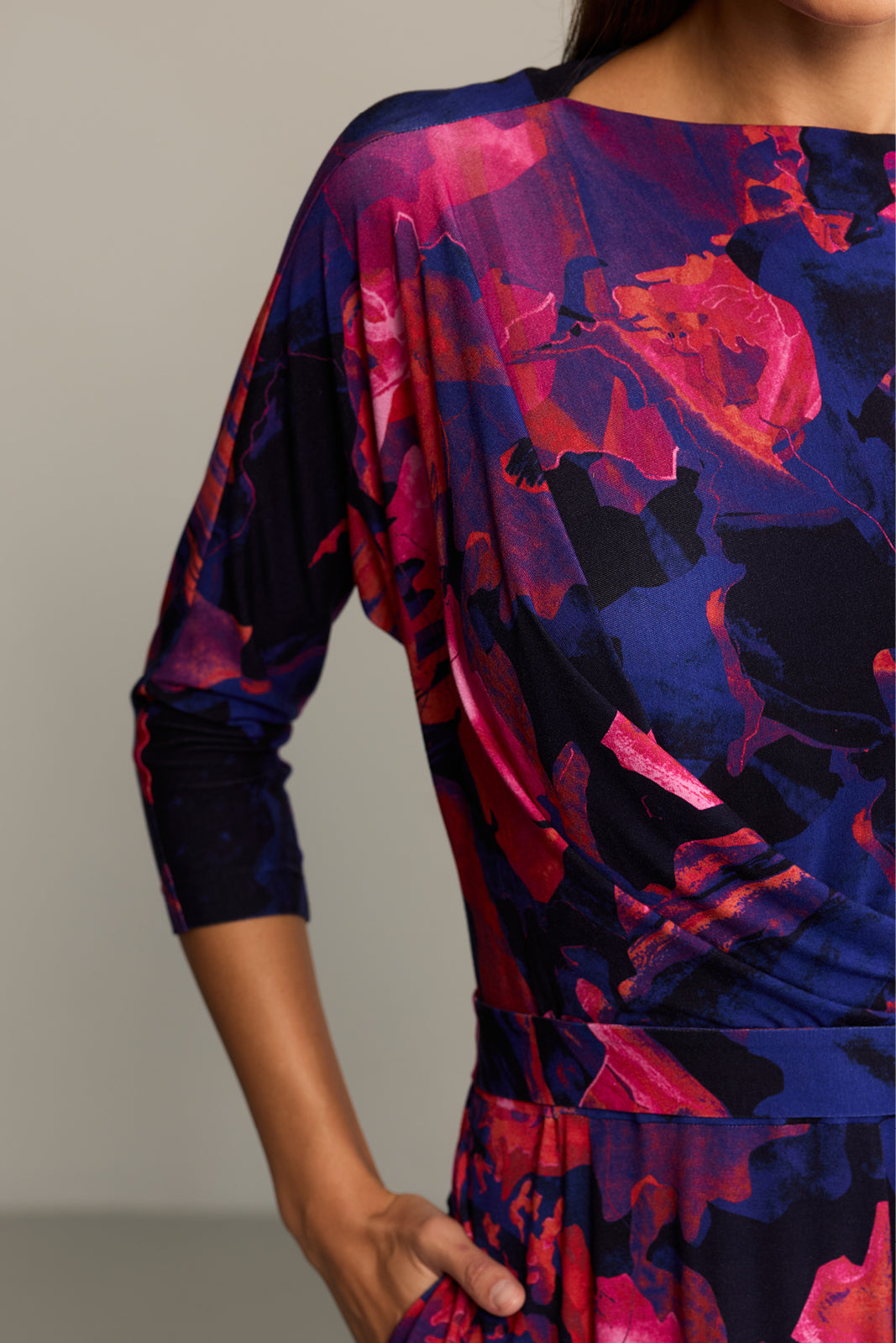 Sukienka OPERA print Dreamworld orange & violet