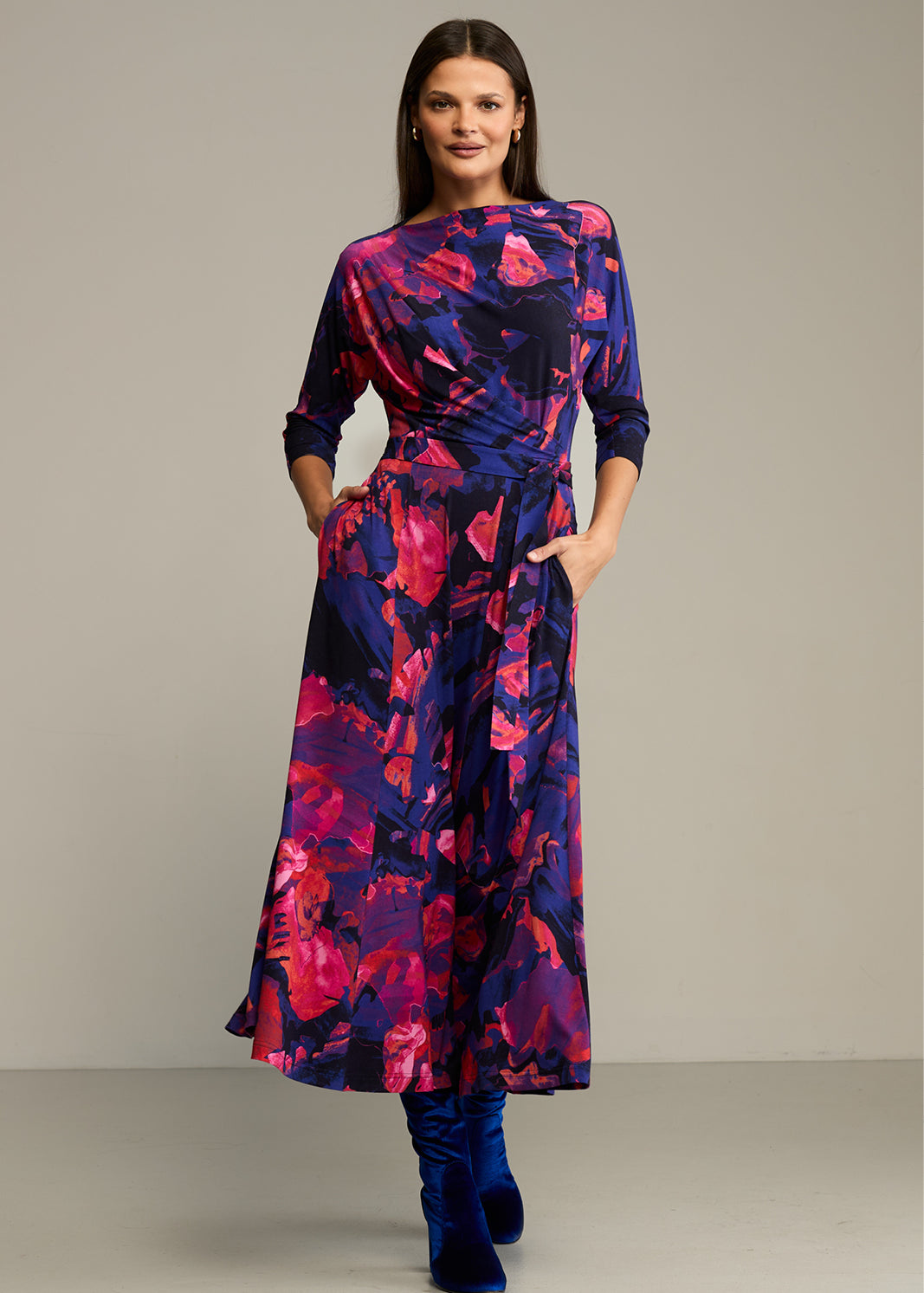 Sukienka OPERA print Dreamworld orange & violet