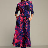 Sukienka OPERA print Dreamworld orange & violet