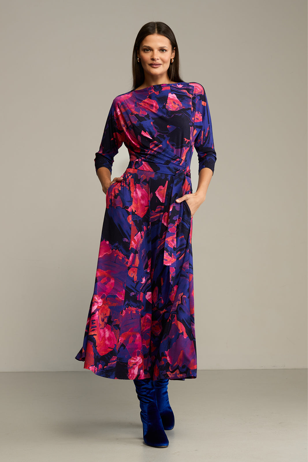 Sukienka OPERA print Dreamworld orange & violet