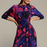 Sukienka OPERA print Dreamworld orange & violet