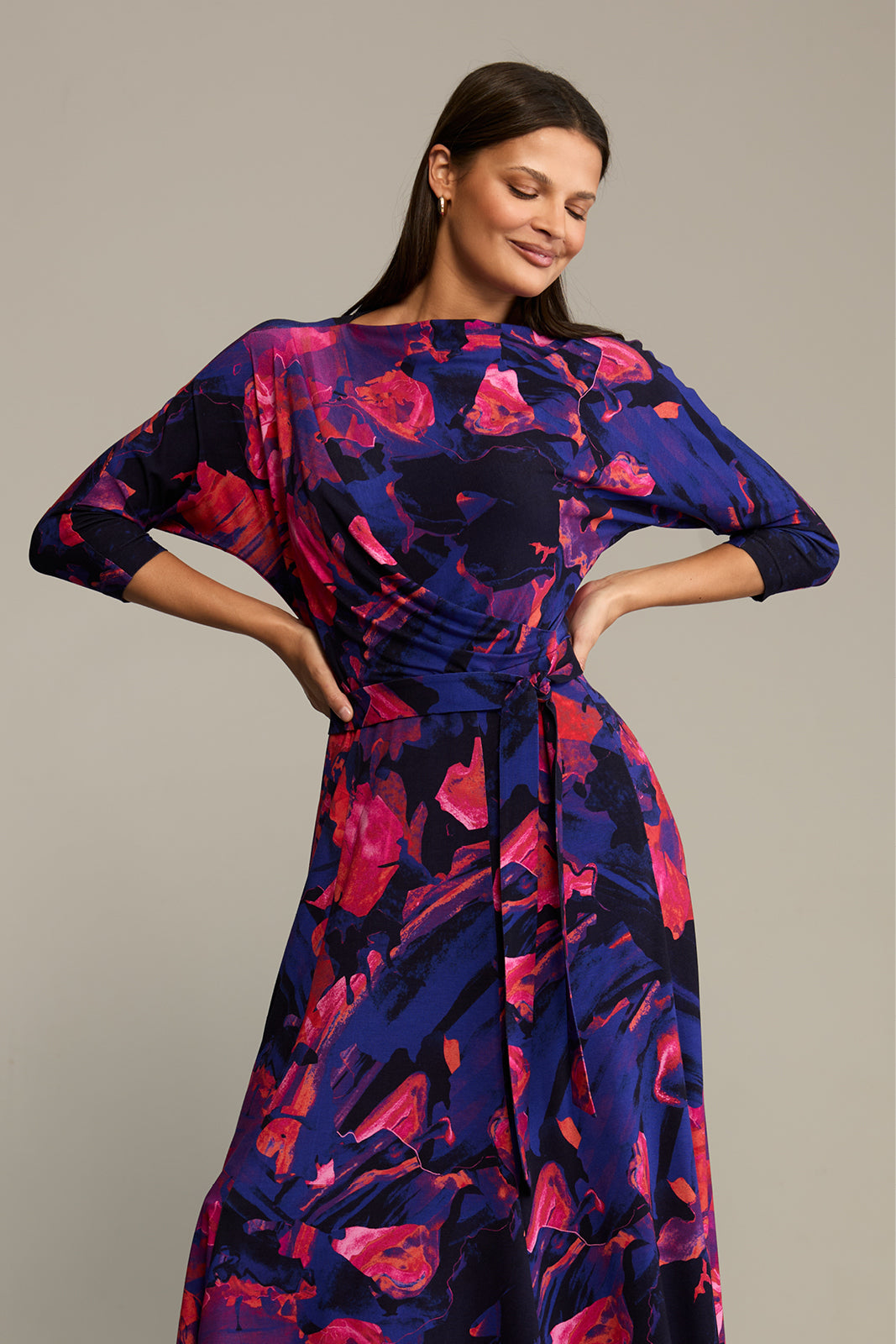 Sukienka OPERA print Dreamworld orange & violet