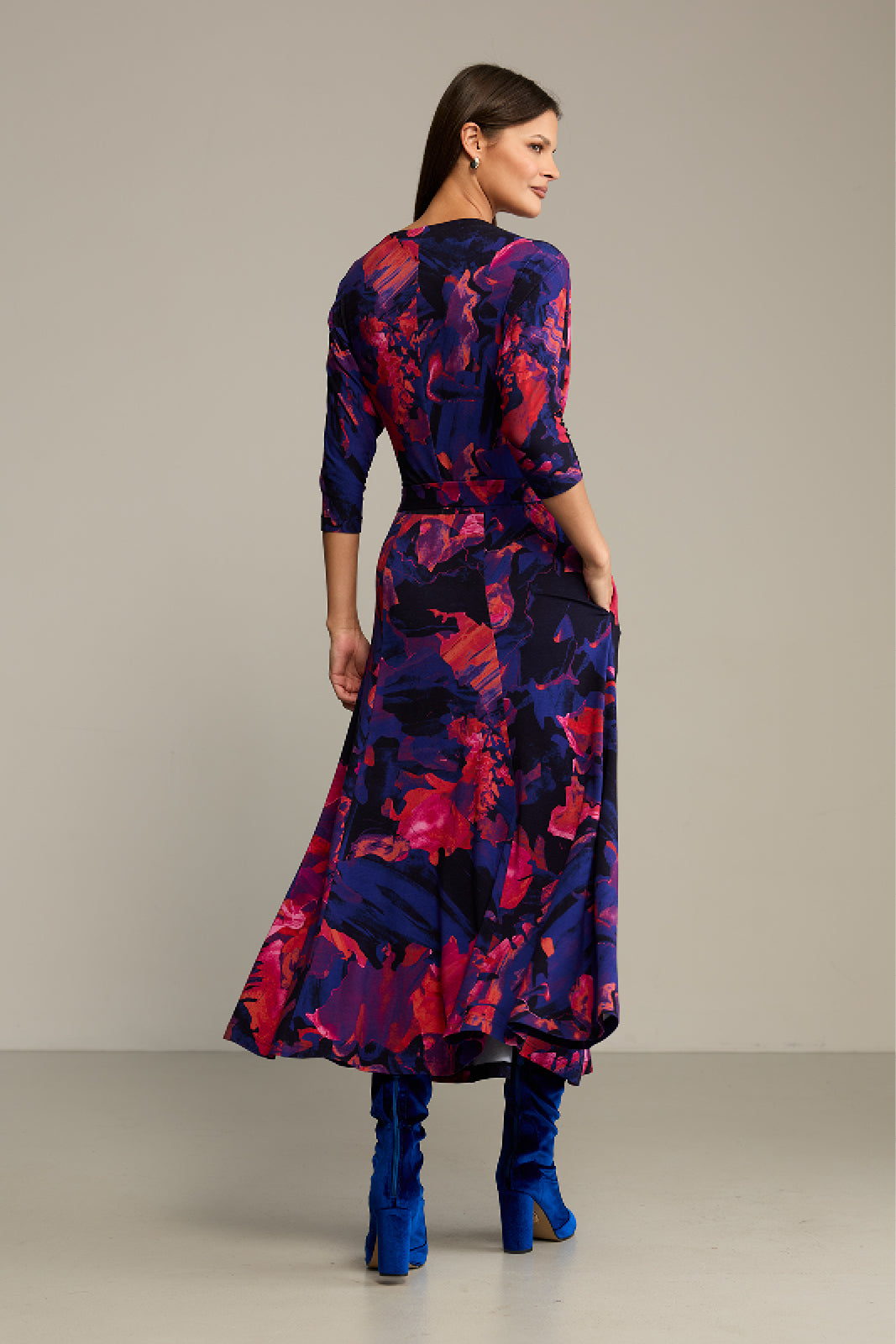 Sukienka OPERA print Dreamworld orange & violet