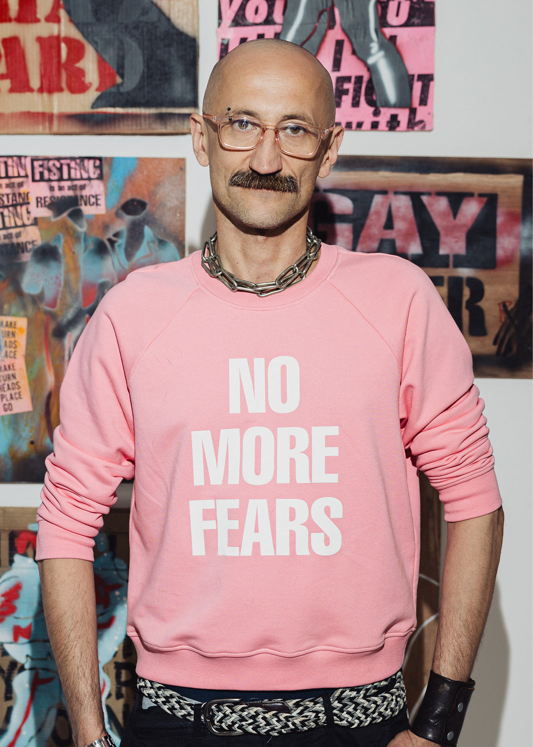Paweł Żukowski   artysta, aktywista,  autor pracy NO MORE FEARS 