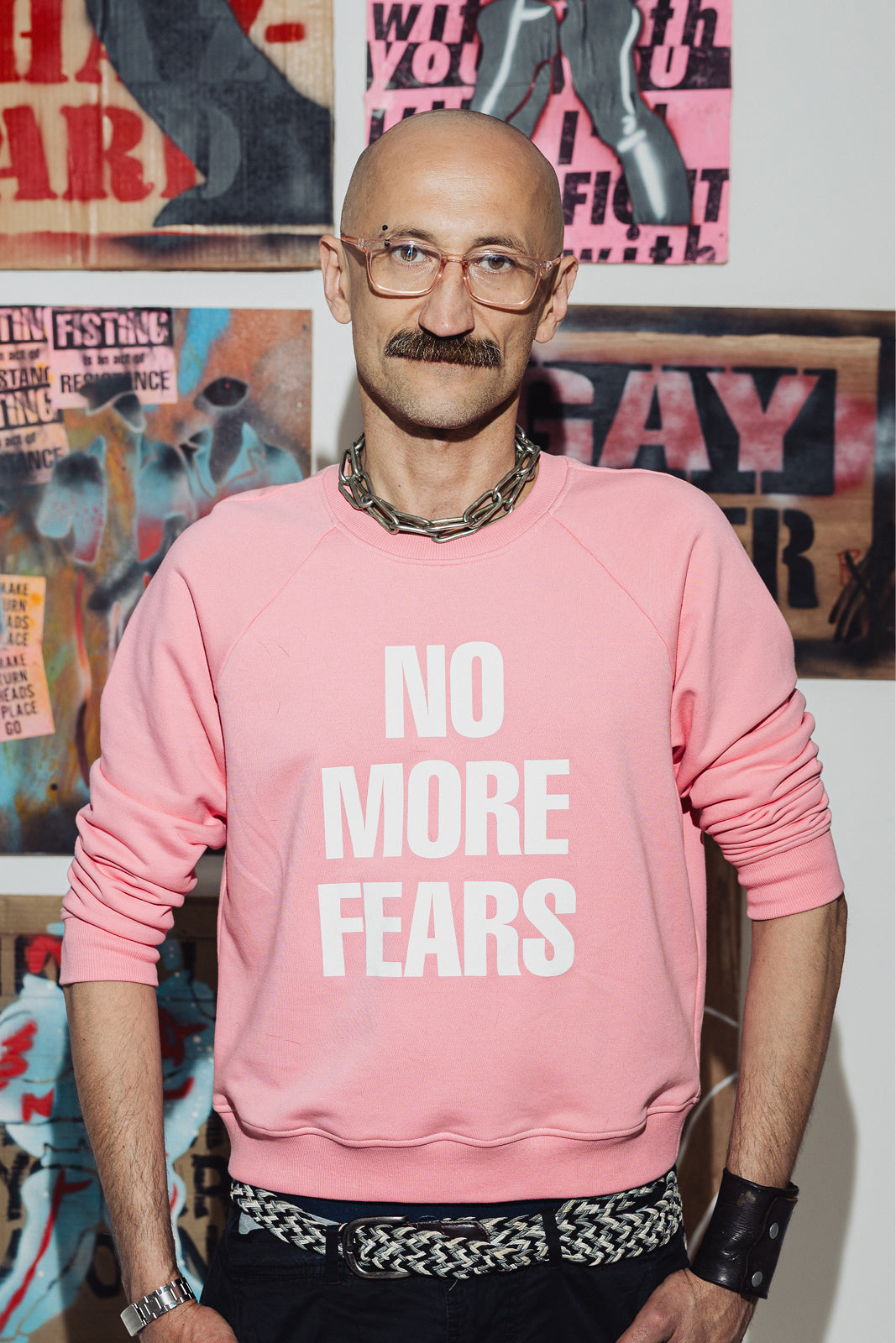 Paweł Żukowski   artysta, aktywista,  autor pracy NO MORE FEARS 