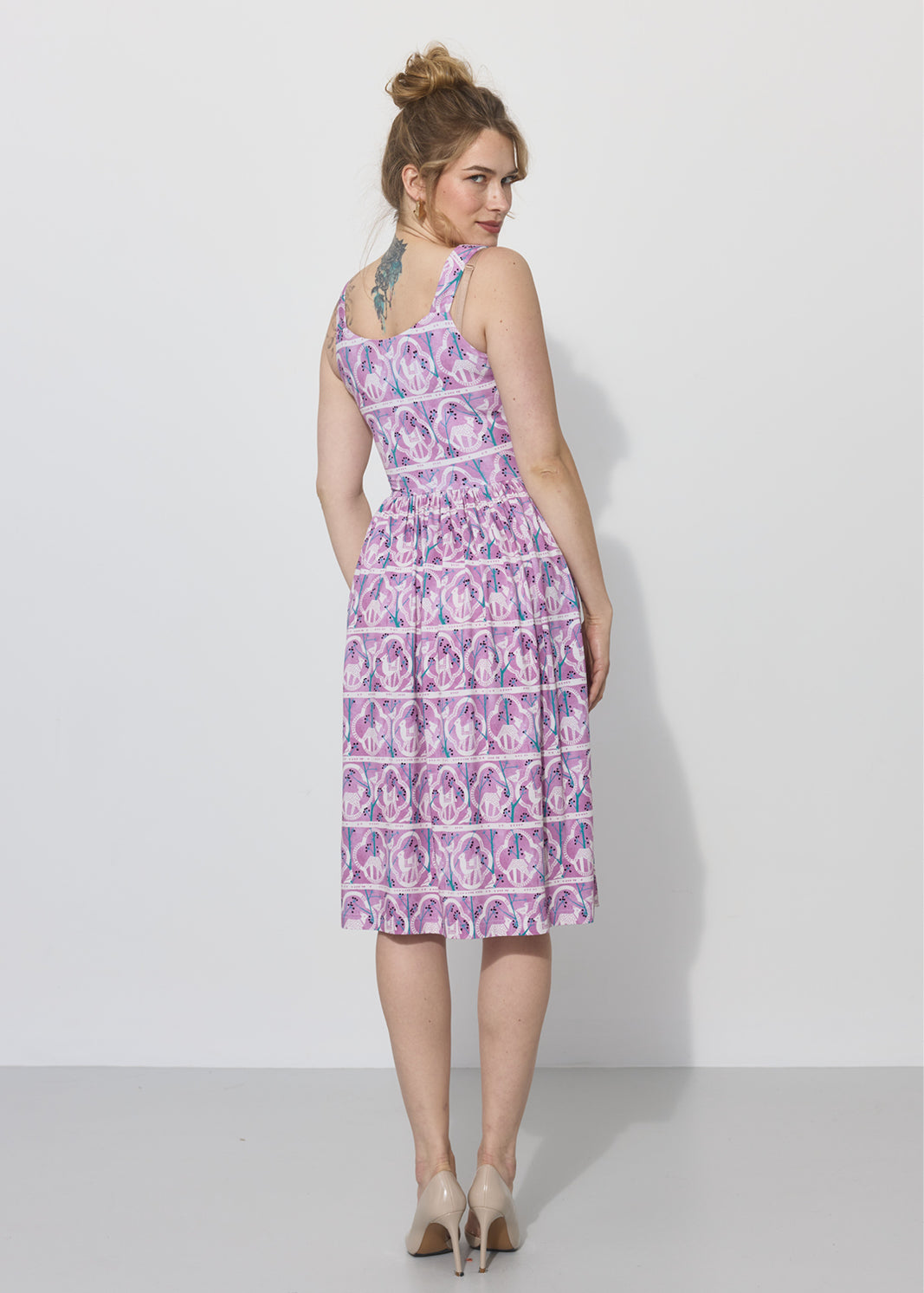 RZYMSKIE WAKACJE print rysie z IWP lila