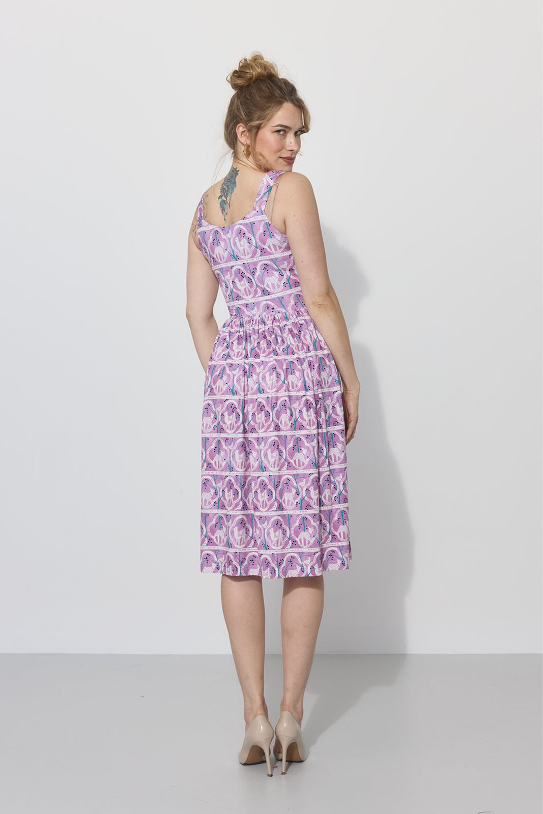 RZYMSKIE WAKACJE print rysie z IWP lila