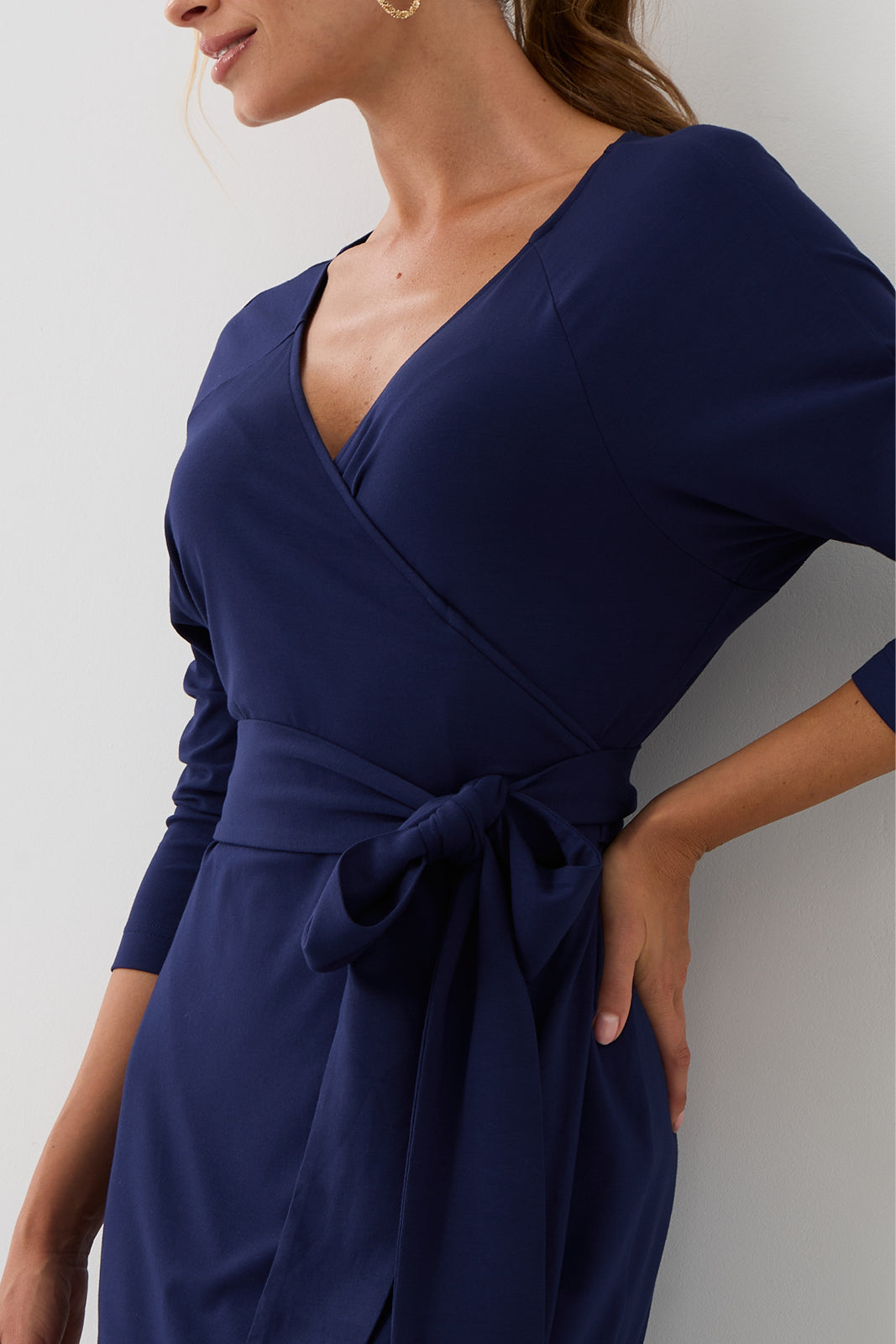 Goddess Dress Above the Knee Night Navy