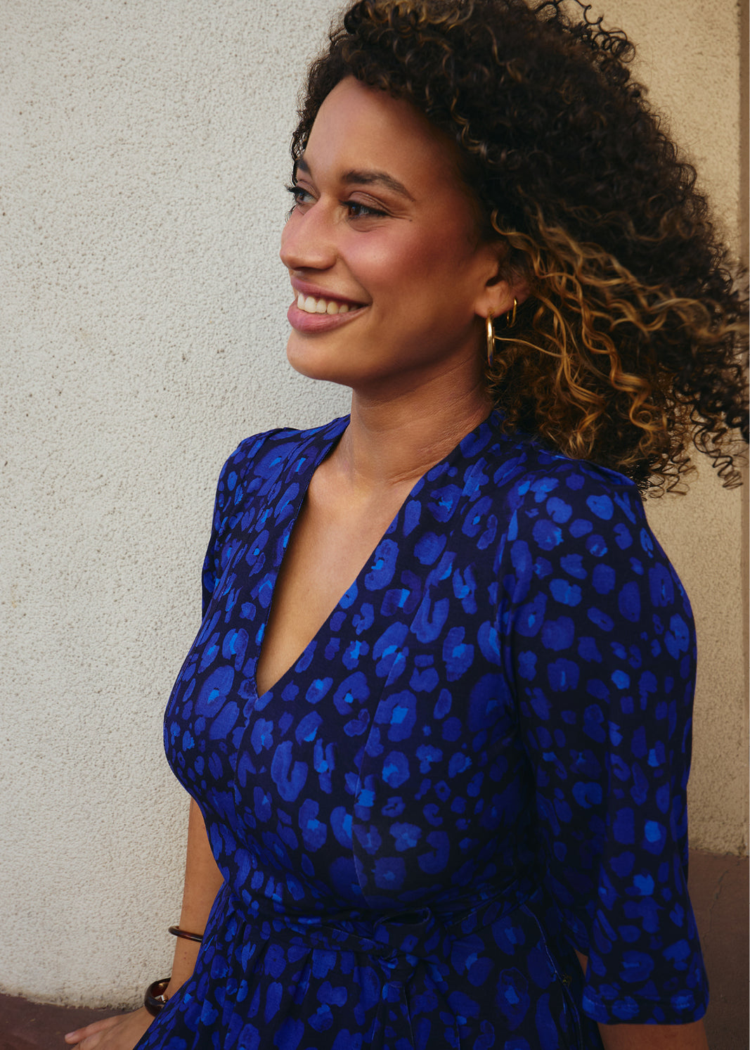 FLORENCJA print leo art blue