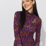 GO(LF) FOR IT print leo burgundy