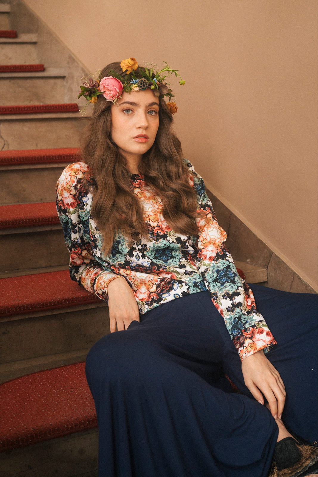 LUCY IN THE SKY print kalejdoskop kwiaty