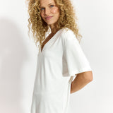 MARIA FRANCUZECZKA perłowa biel