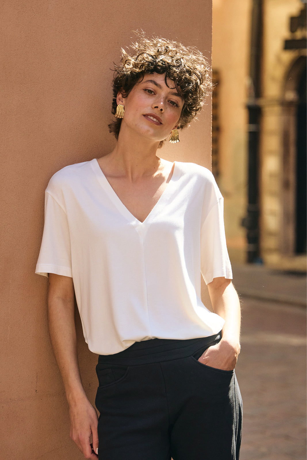 MARIA FRANCUZECZKA perłowa biel