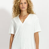 MARIA FRANCUZECZKA perłowa biel