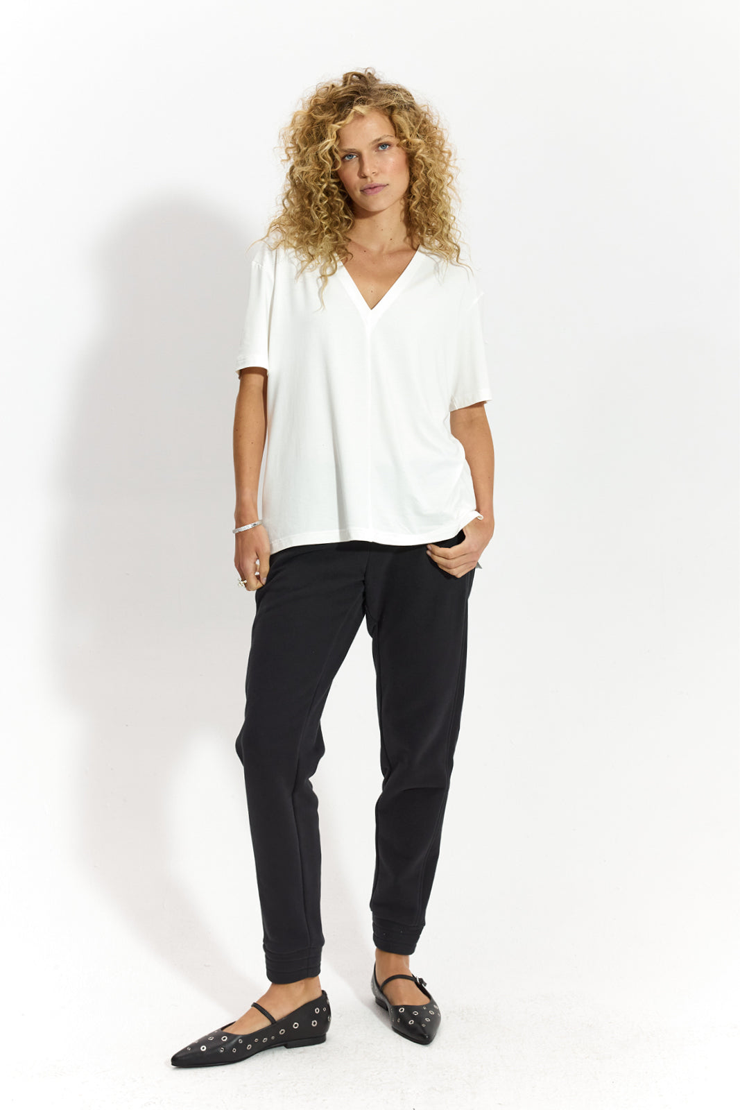 MARIA FRANCUZECZKA perłowa biel