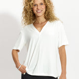 MARIA FRANCUZECZKA perłowa biel