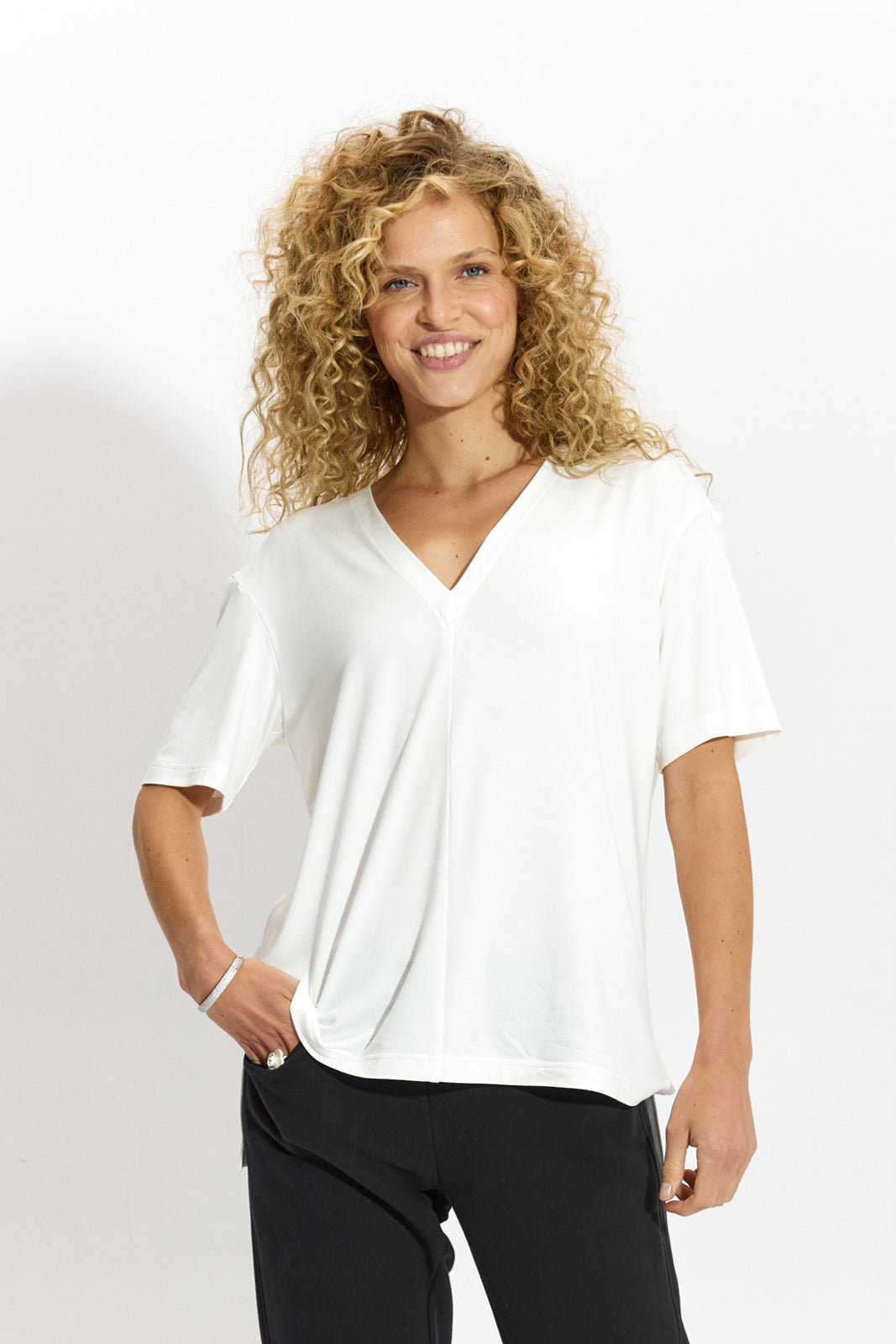 MARIA FRANCUZECZKA perłowa biel