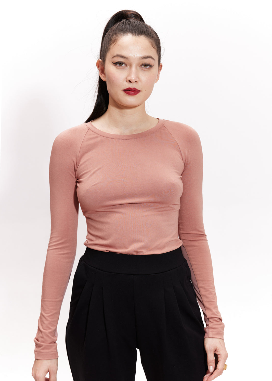 SAWA Z TIULEM szminkowy róż