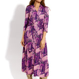 LIBERTY DRESS print violet brush