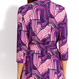 LIBERTY DRESS print violet brush