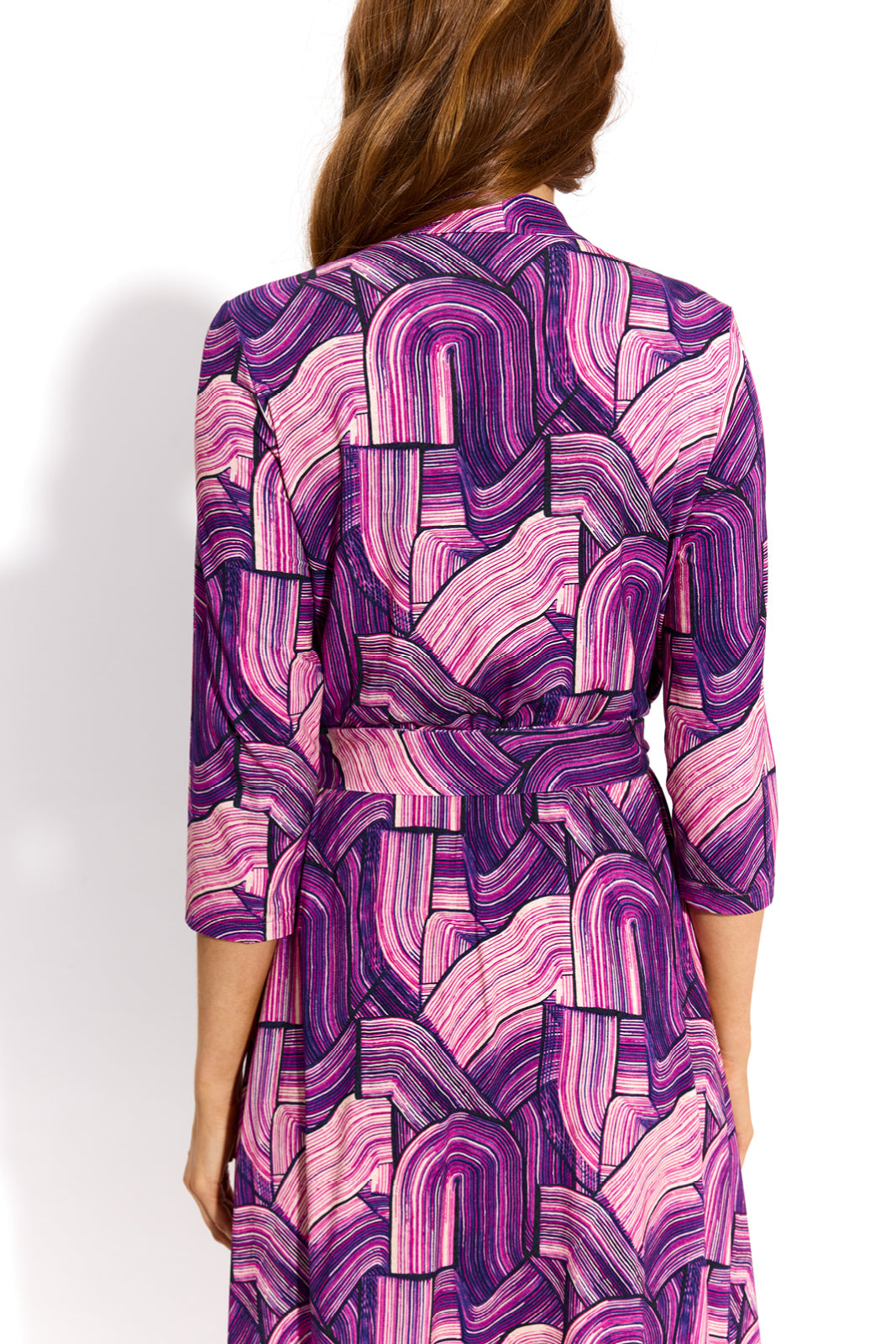 LIBERTY DRESS print violet brush