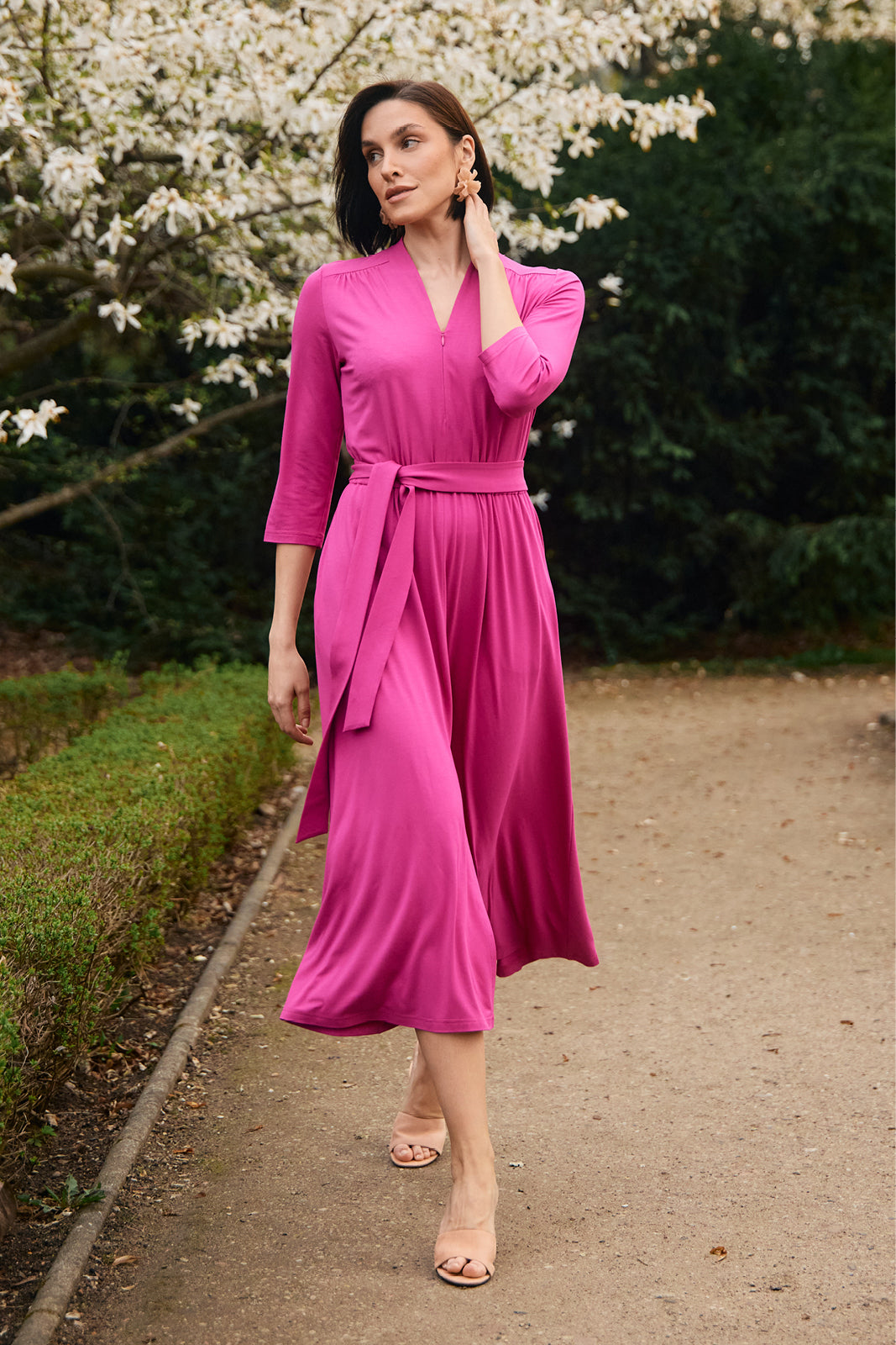 LIBERTY DRESS peony pink