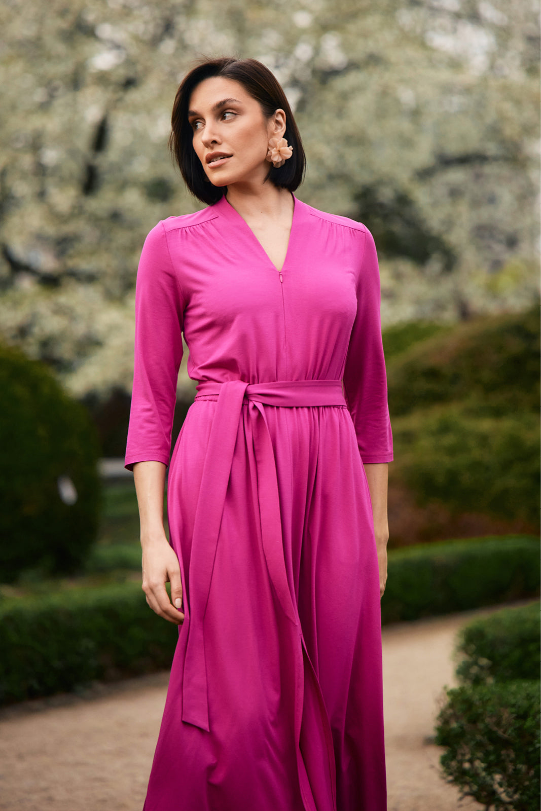 LIBERTY DRESS peony pink