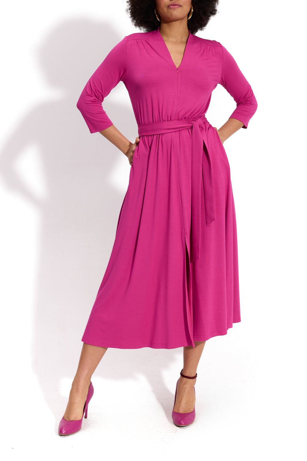 LIBERTY DRESS peony pink