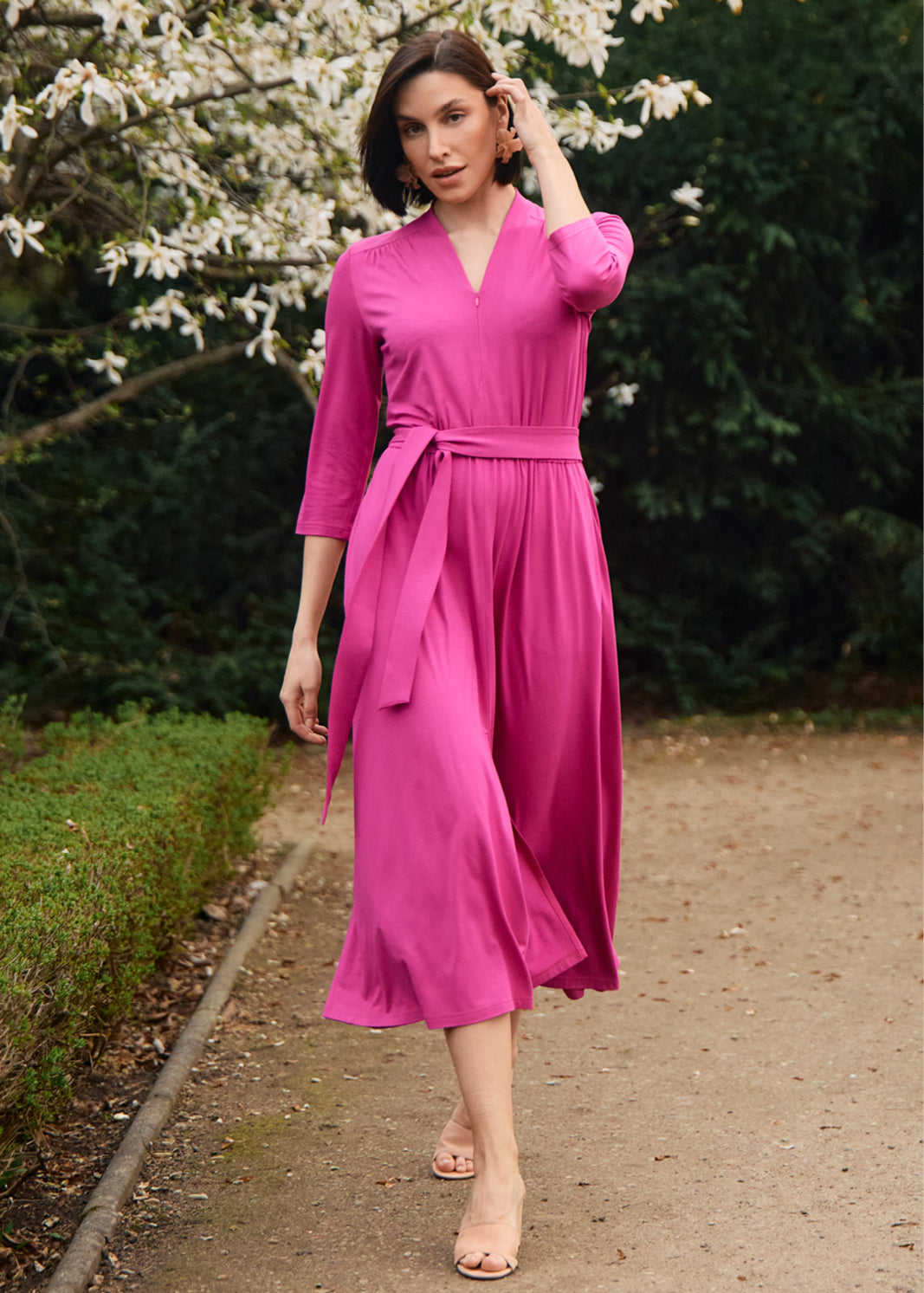 LIBERTY DRESS peony pink