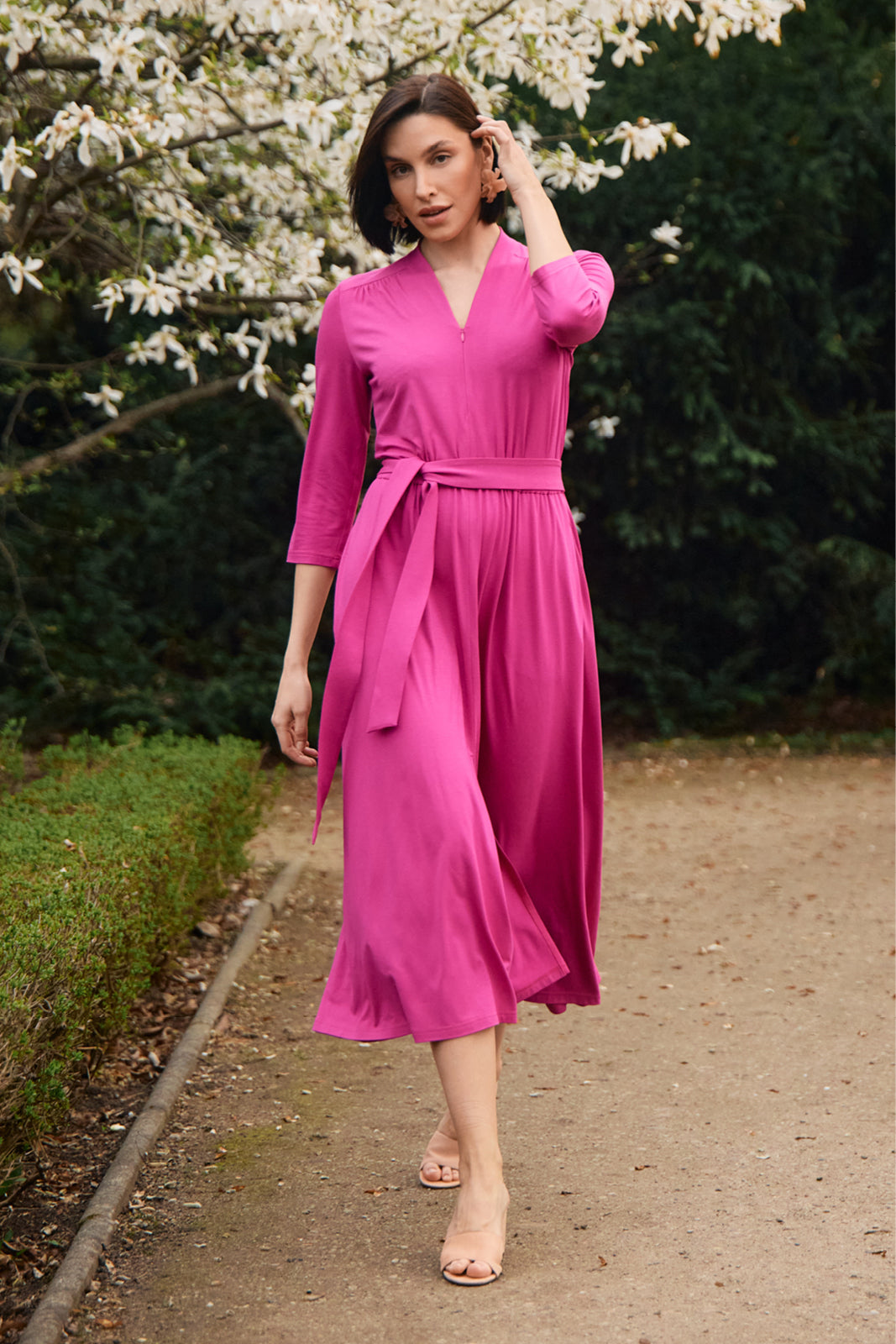 LIBERTY DRESS peony pink