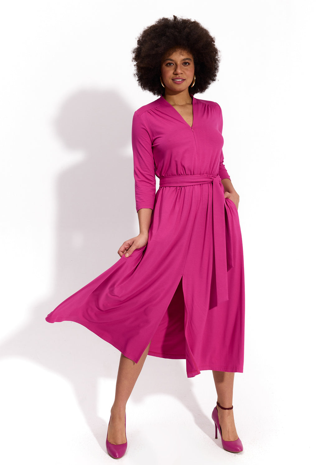 LIBERTY DRESS peony pink