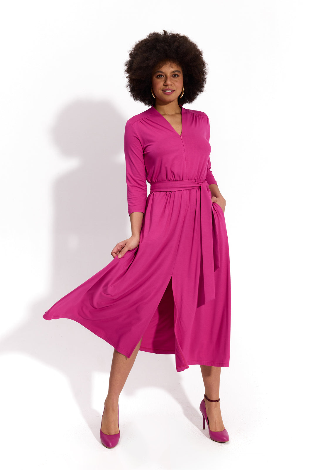 LIBERTY DRESS peony pink