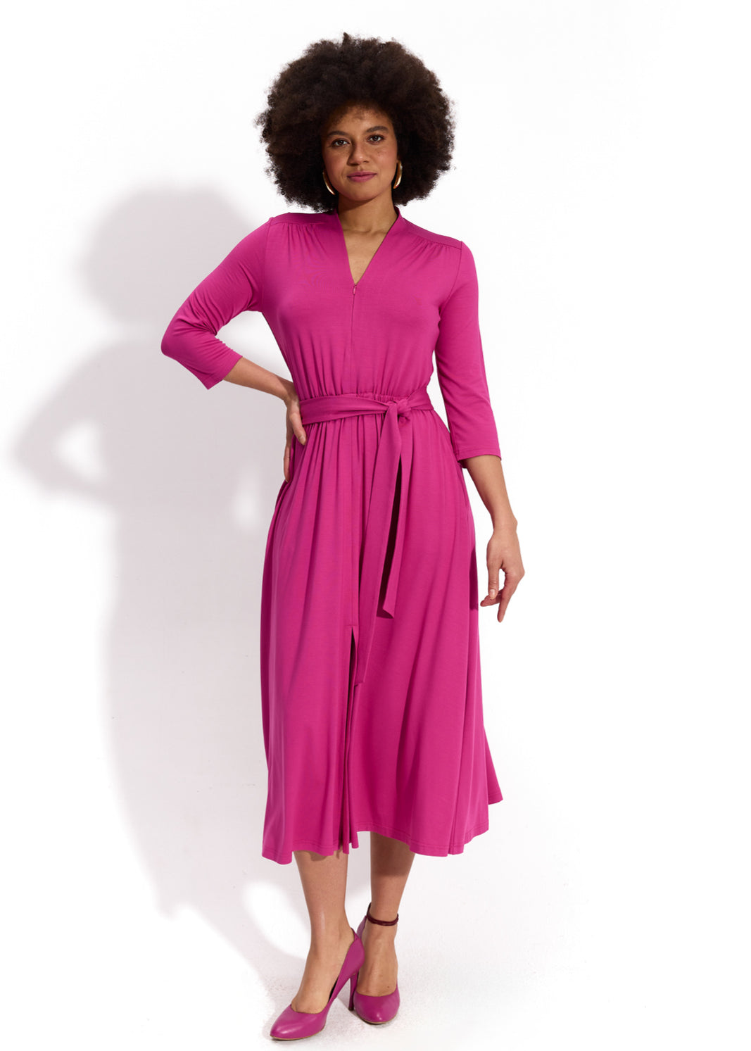LIBERTY DRESS peony pink