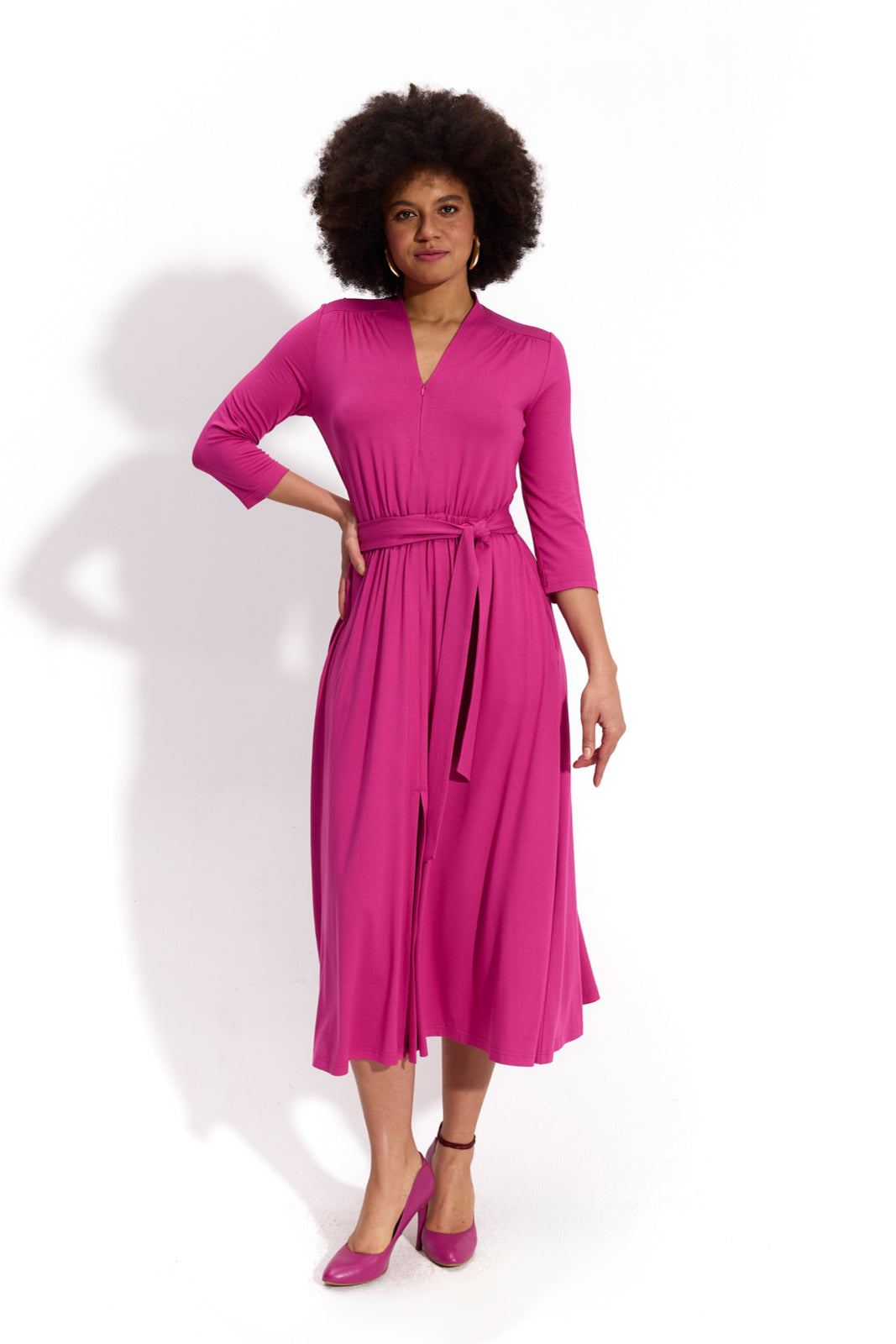 LIBERTY DRESS peony pink