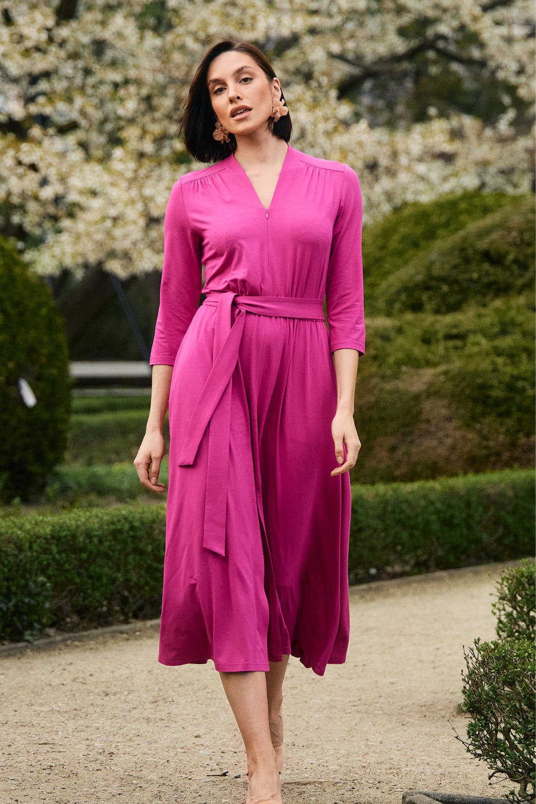 LIBERTY DRESS peony pink