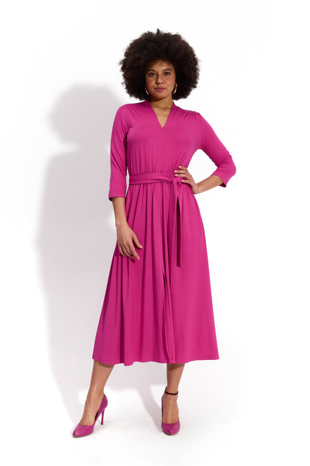 LIBERTY DRESS peony pink