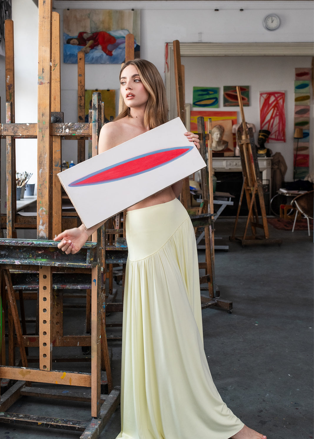 SUMMER OF LOVE MAXI krem cytrynowy