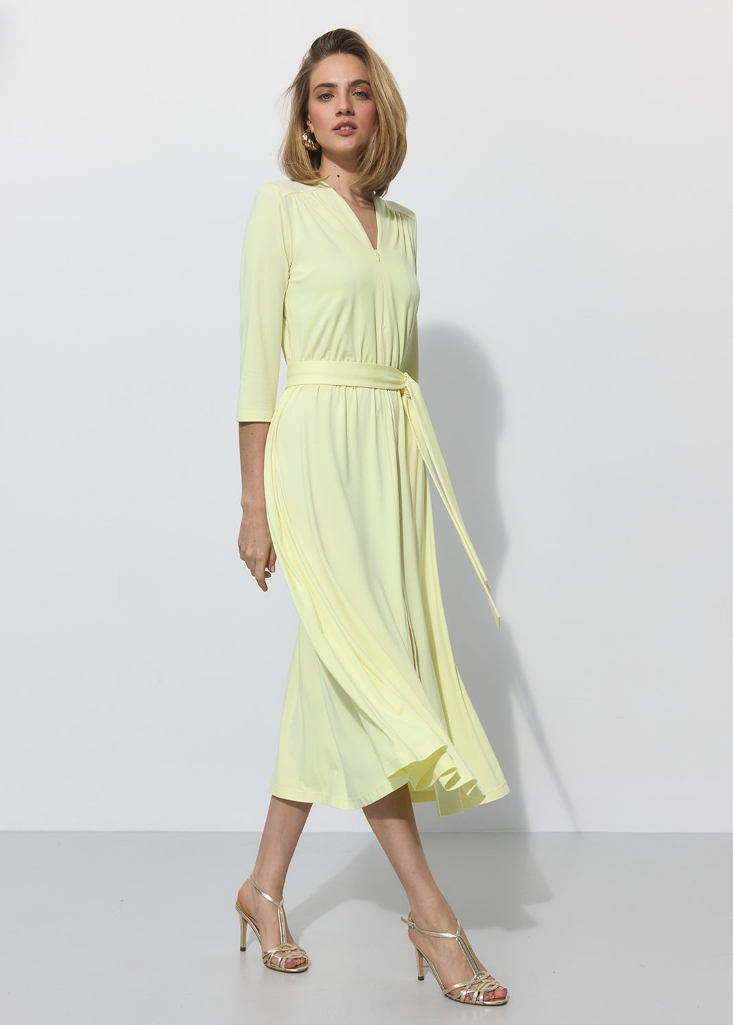 LIBERTY DRESS krem cytrynowy