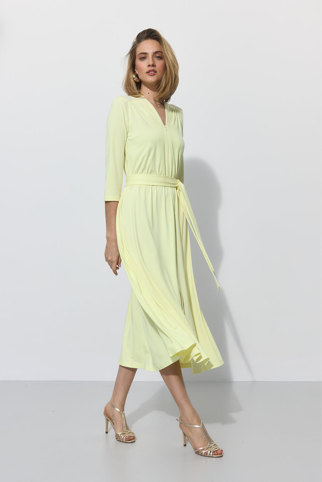 LIBERTY DRESS krem cytrynowy