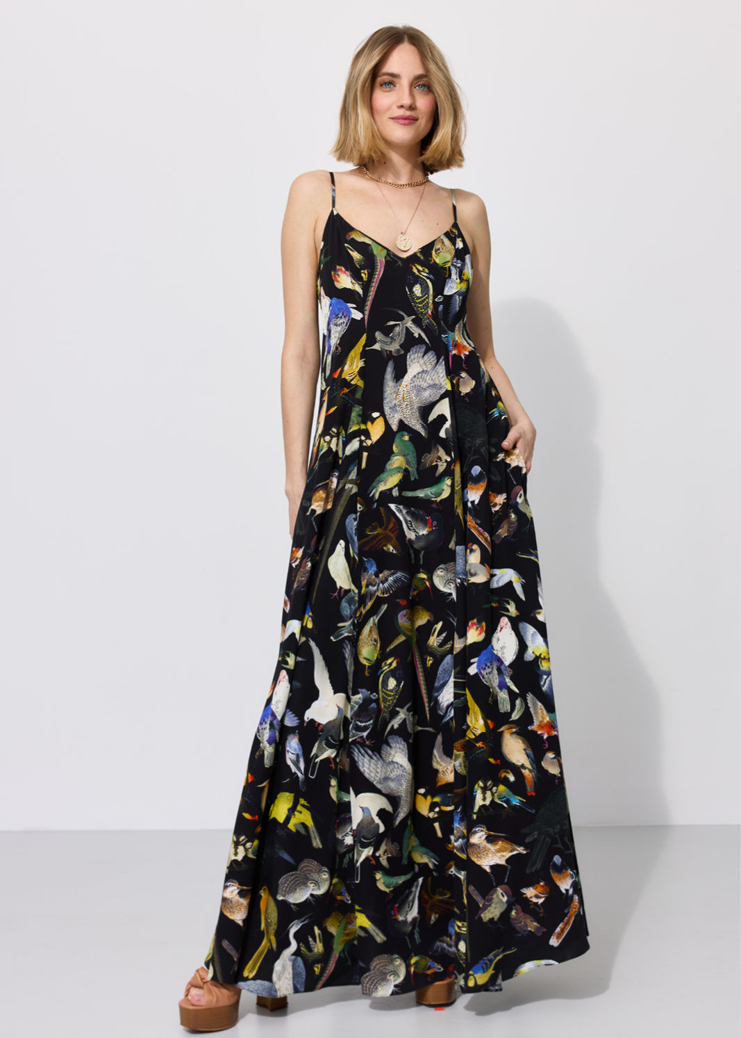 Dress ALL NIGHT LONG Warsaw Birds print