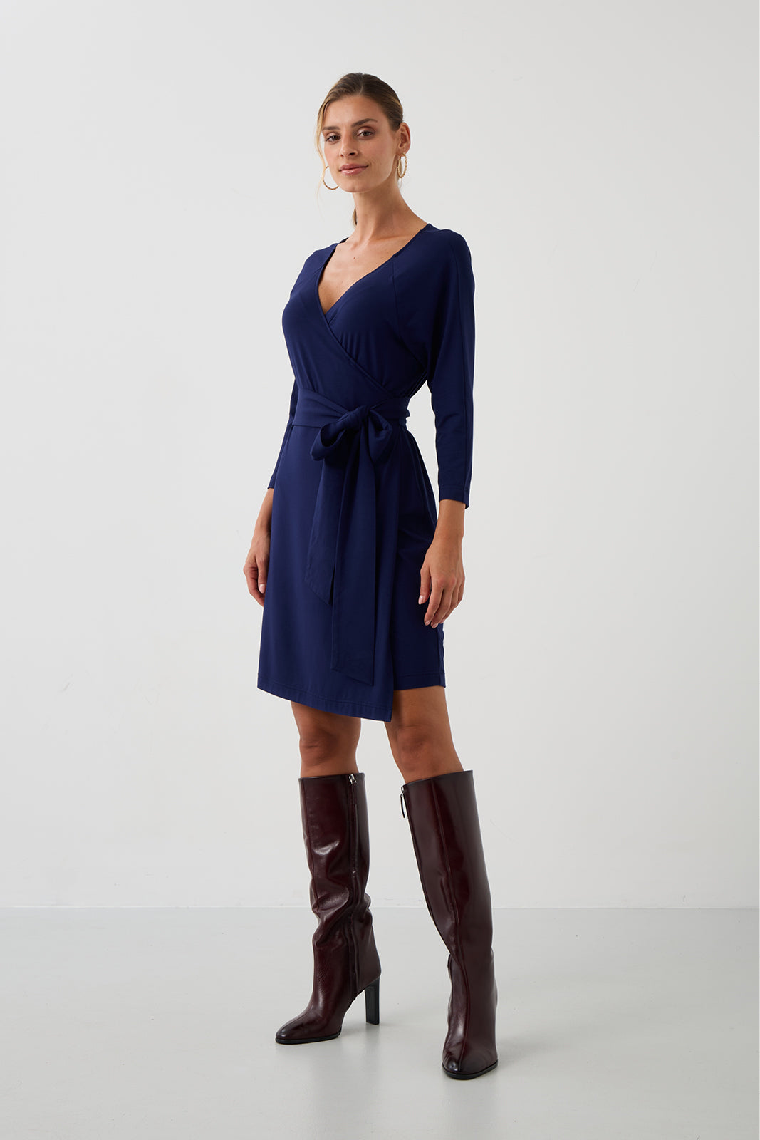 Goddess Dress Above the Knee Night Navy