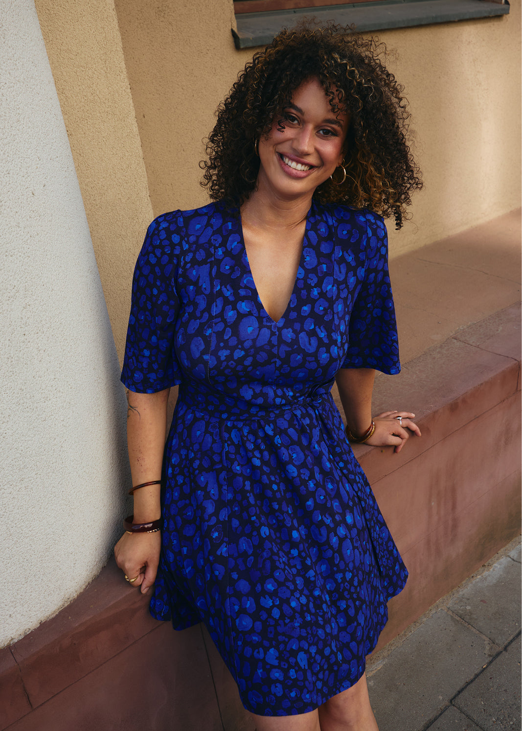 FLORENCJA print leo art blue