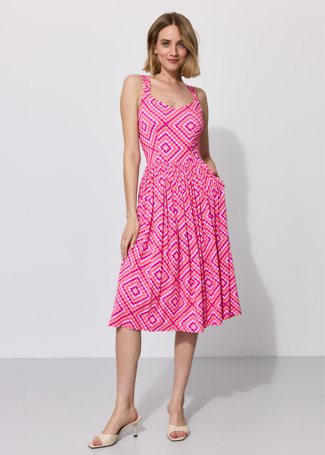 RZYMSKIE WAKACJE  print gorseciki Koźmińska pink
