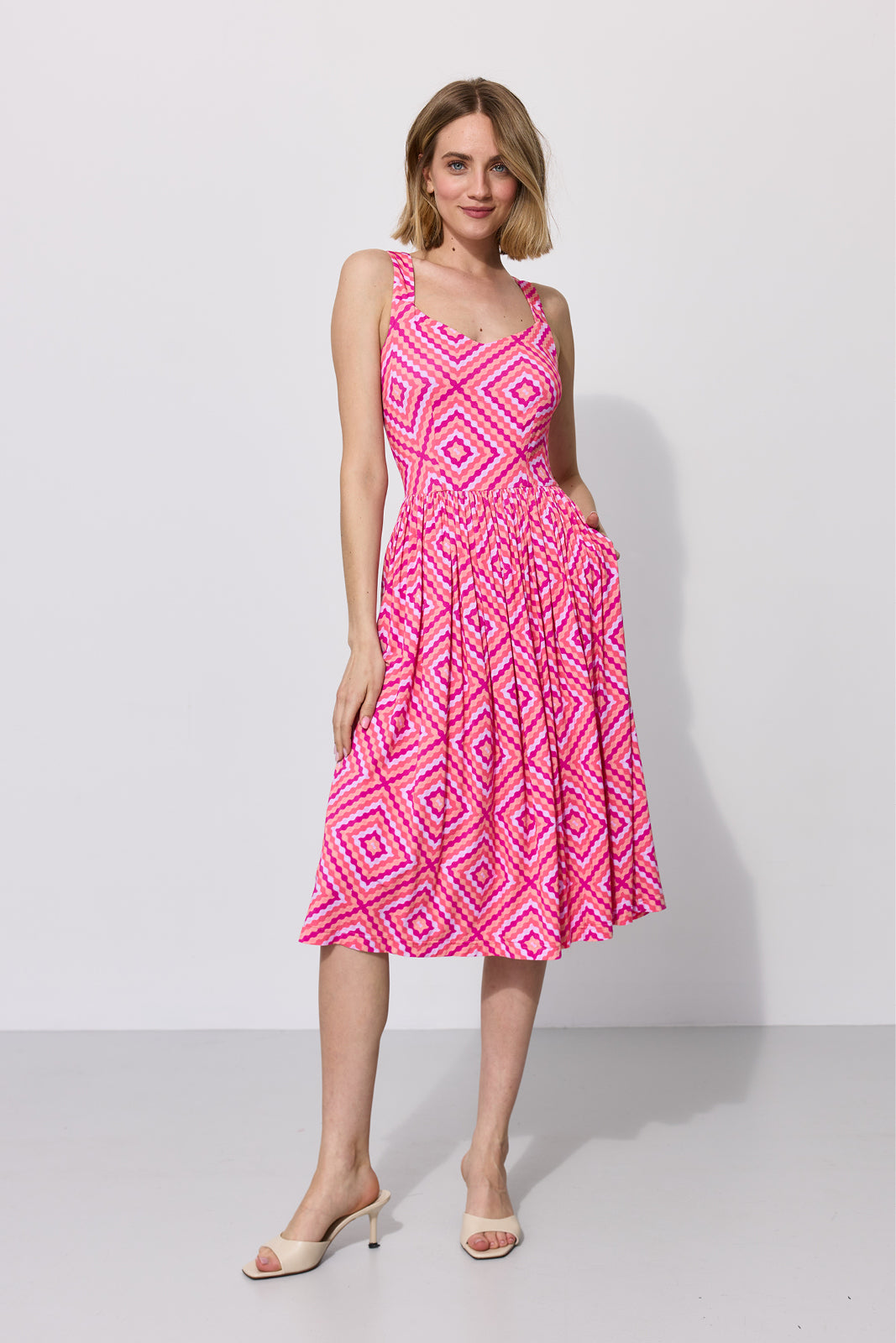 RZYMSKIE WAKACJE  print gorseciki Koźmińska pink