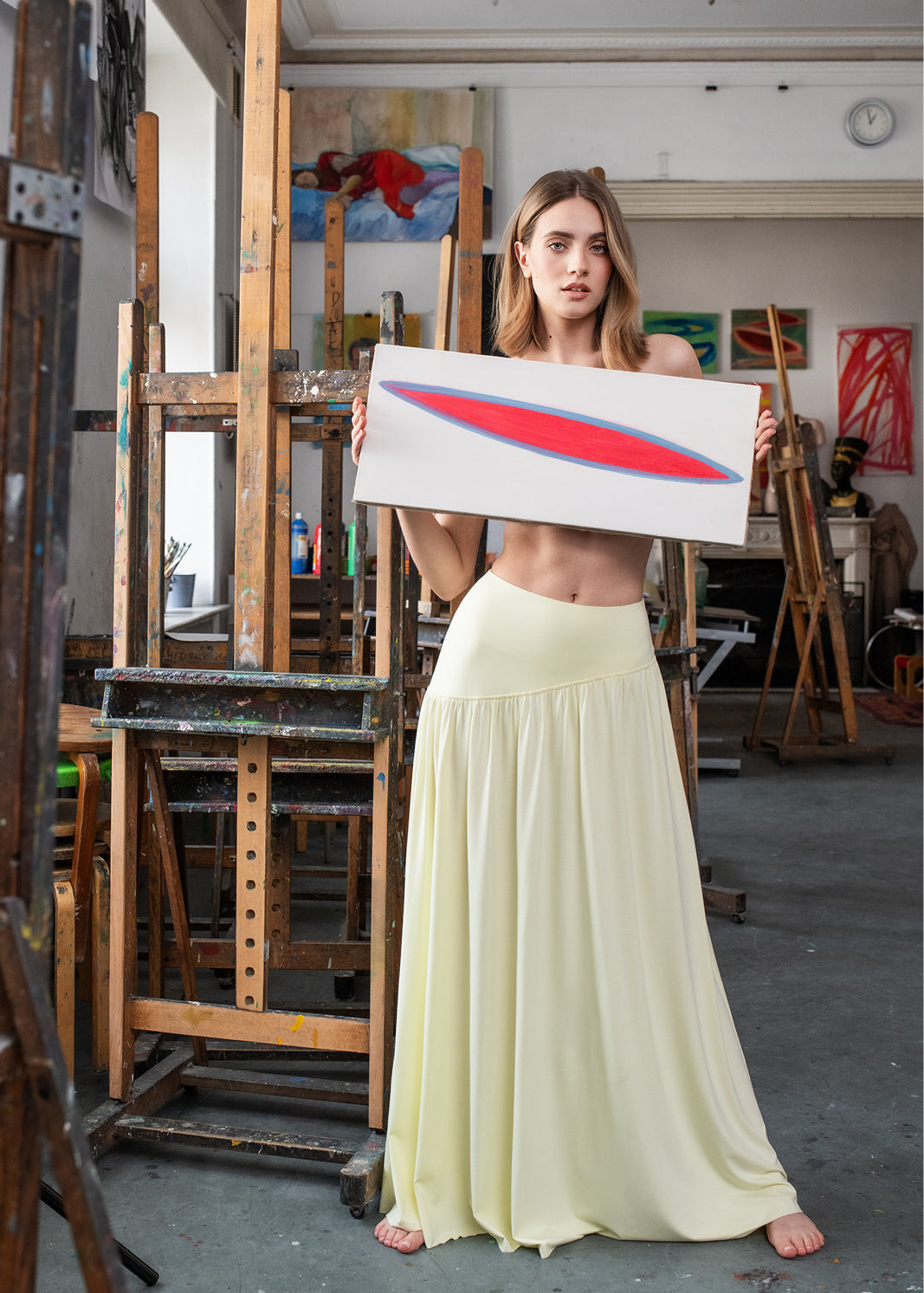 SUMMER OF LOVE MAXI krem cytrynowy