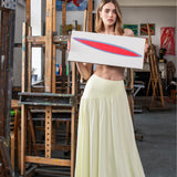 SUMMER OF LOVE MAXI krem cytrynowy