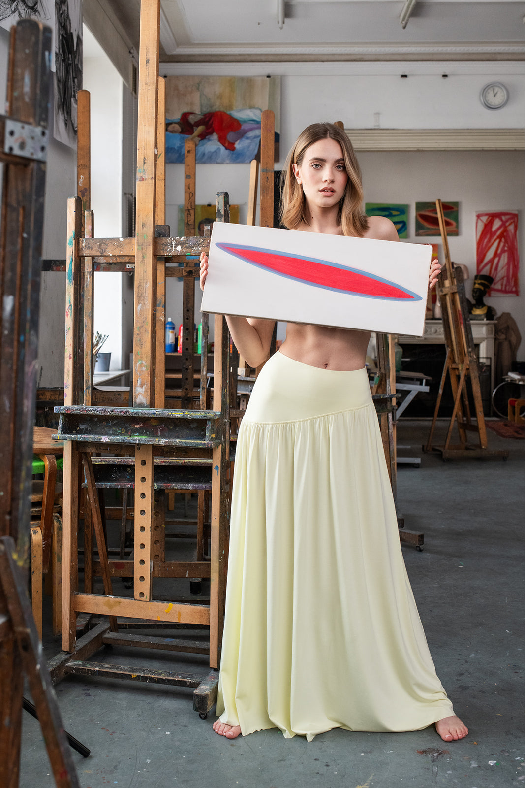 SUMMER OF LOVE MAXI krem cytrynowy