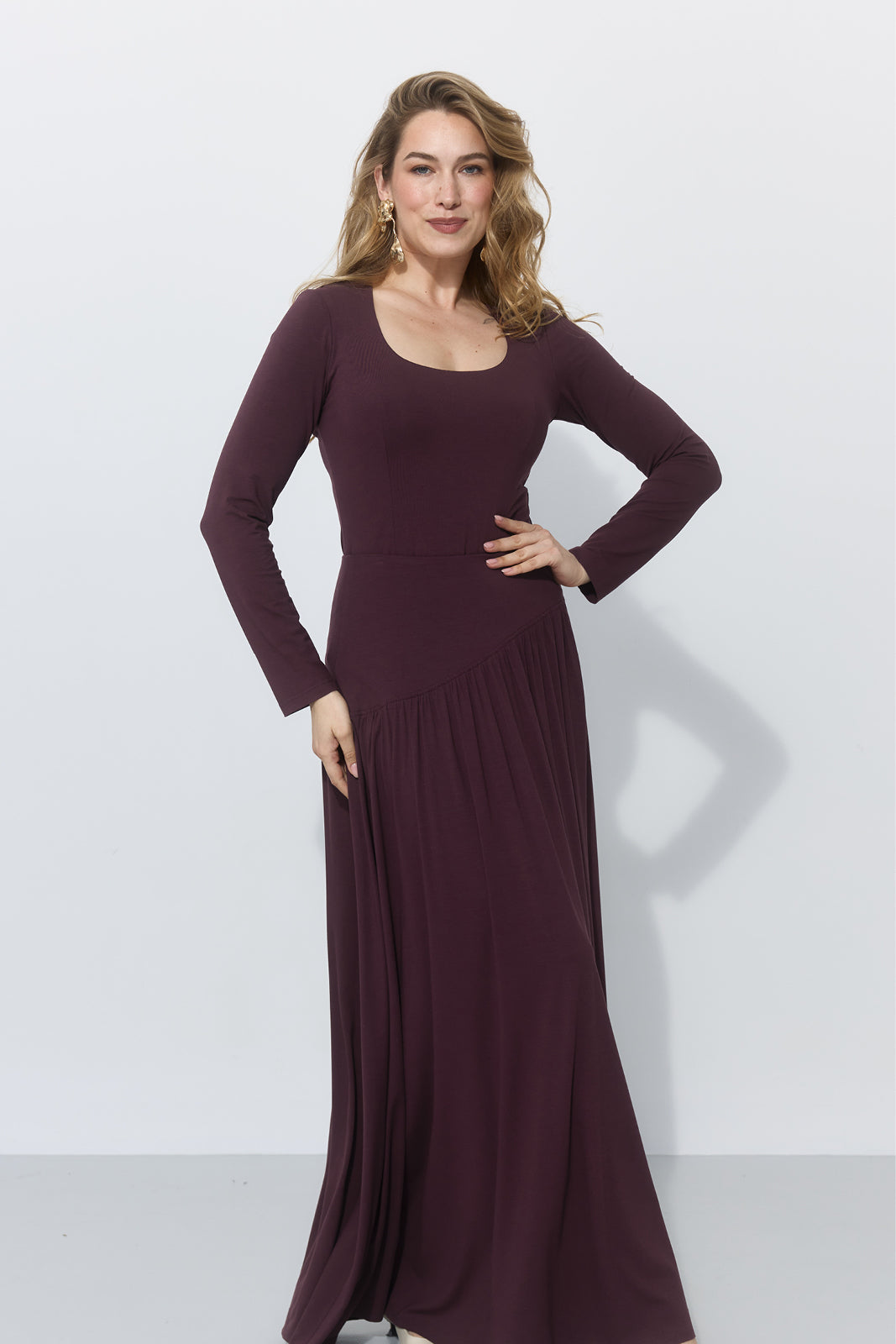 SUMMER OF LOVE MAXI wiśniowa