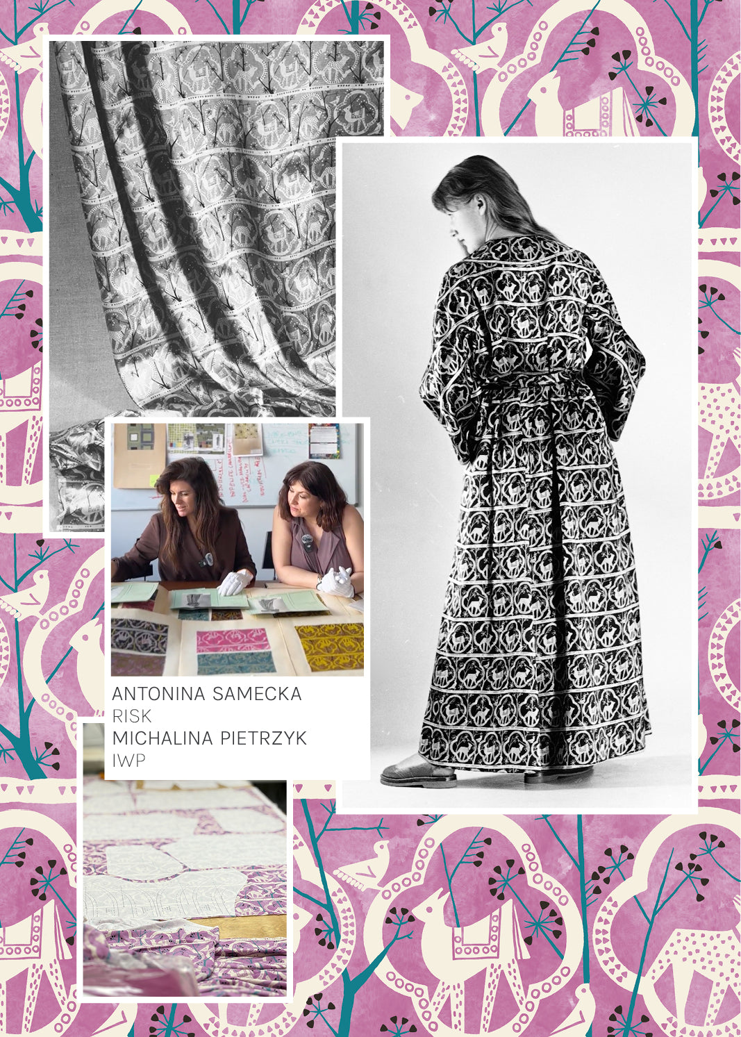 RZYMSKIE WAKACJE print rysie z IWP lila