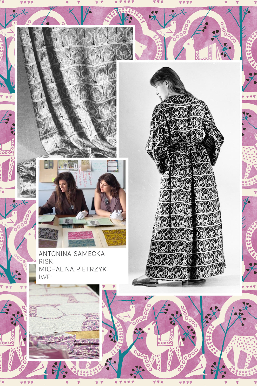 RZYMSKIE WAKACJE print rysie z IWP lila